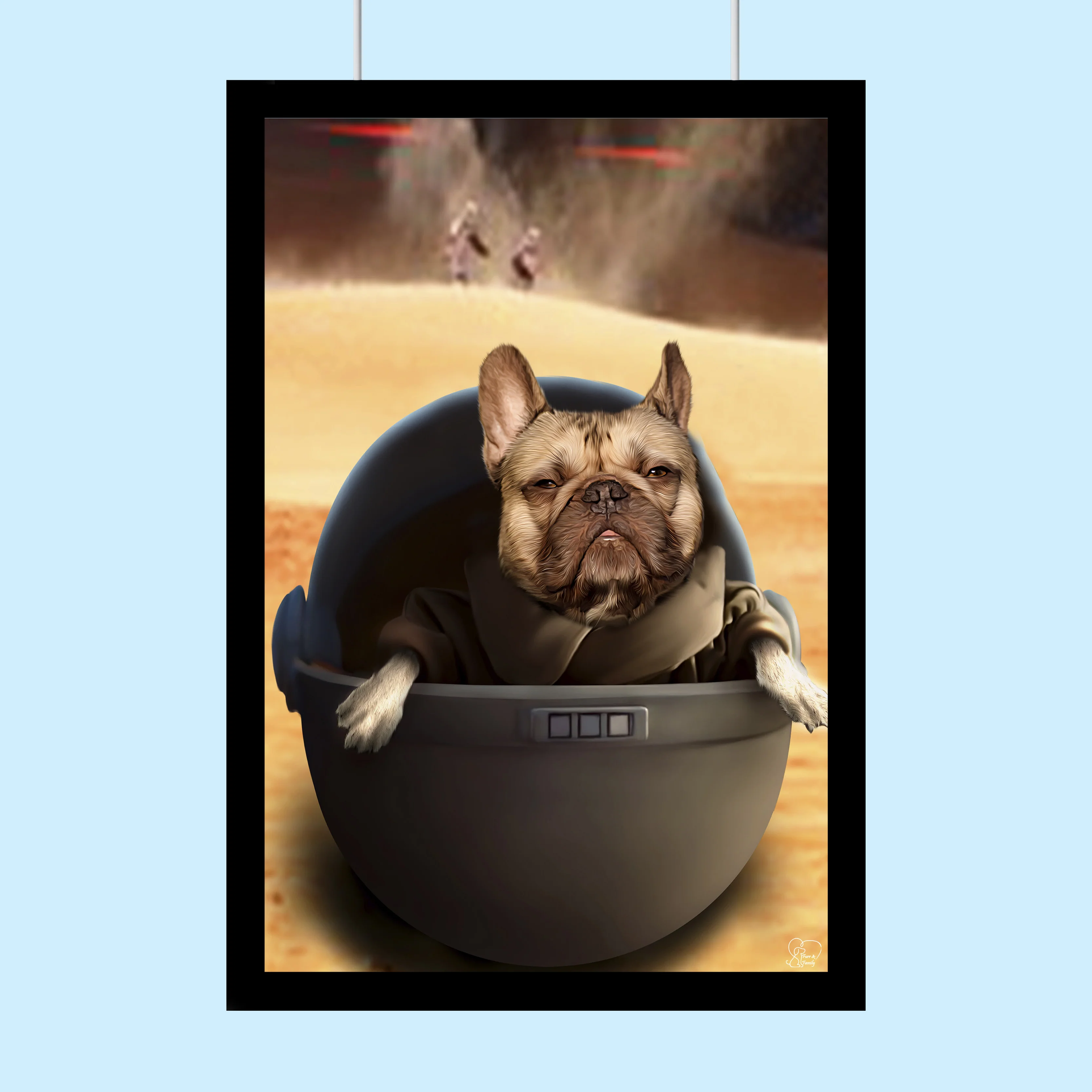 Baby Yoda Star Wars - Custom Pet Portrait